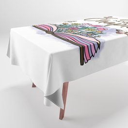 Just One More Chapter Floral Book Tablecloth