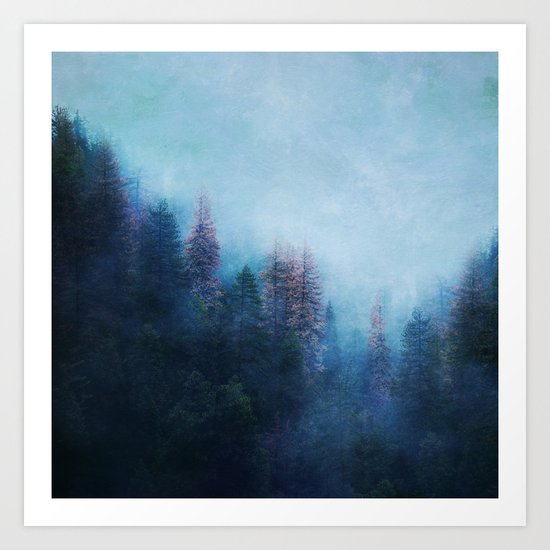 Dreamy Winter Forest Art Print