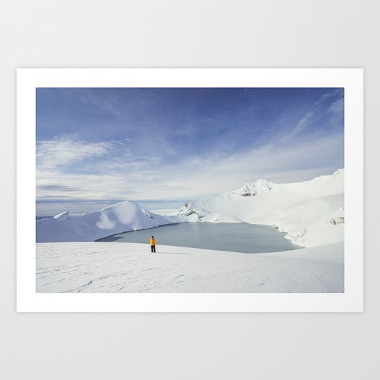 The crater Art Print