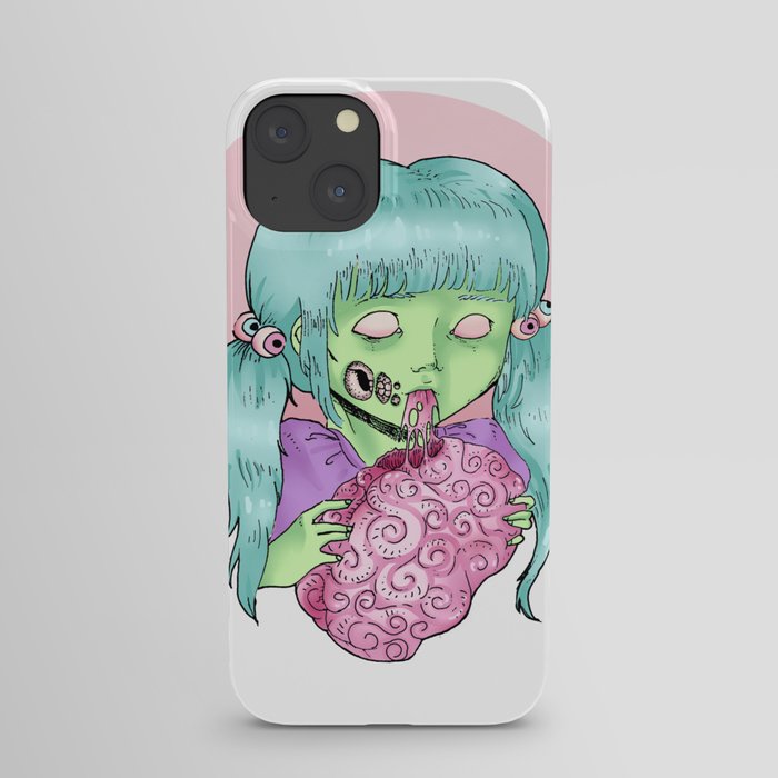Pastel zombie iPhone Case by Art by Louie