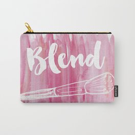 Pink Vanity Decor, Makeup Brush Illustration, Watercolour Carry-All Pouch | Pink, Typography, Vanitydecor, Paper, Blend, Abstract, Makeupartist, Collage, Rose, Glam 