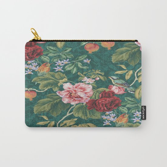 Floral Pattern Carry-All Pouch