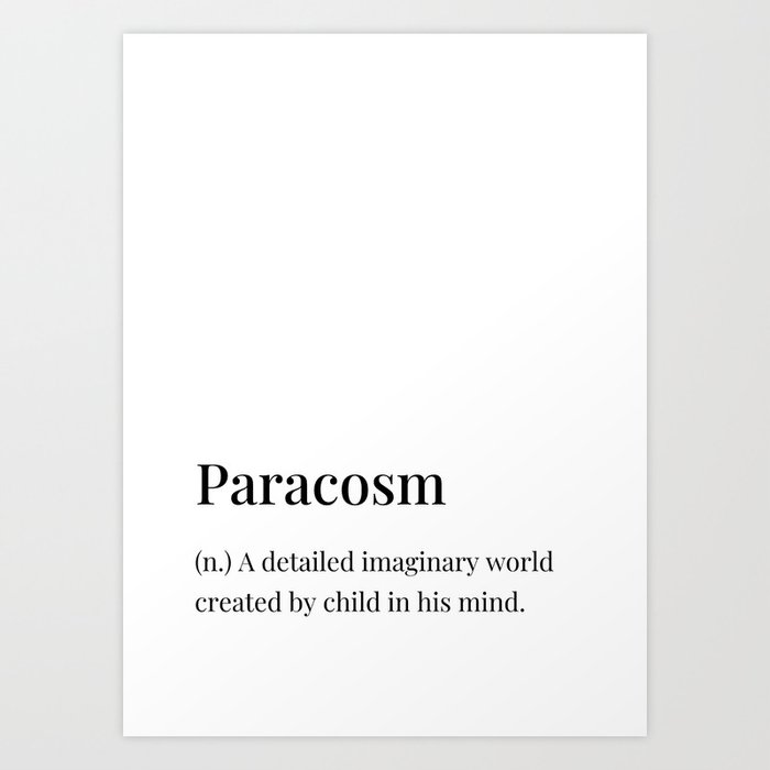 paracosm definition Art Print