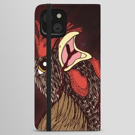 So the Rooster Fell In Love with the Hen iPhone Wallet Case