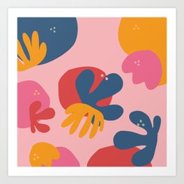 Pink Matisse Colorful Art Art Print