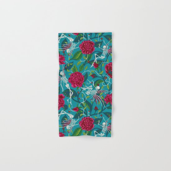 Death of Summer (carmine and blue) Hand & Bath Towel