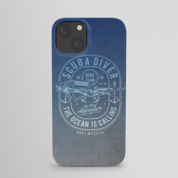 The Ocean Is Calling And I must Go Scuba Diving iPhone Case