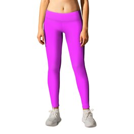 Bright Neon Pink Solid Color Leggings | Abstract, Minimalist, Illustration, Minimalism, Color, Digital, Single, Graphicdesign, Colours, Pantone 
