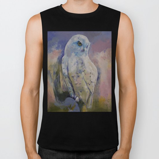Snowy Owl Biker Tank