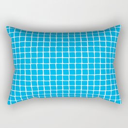 Summer Check Aqua Rectangular Pillow
