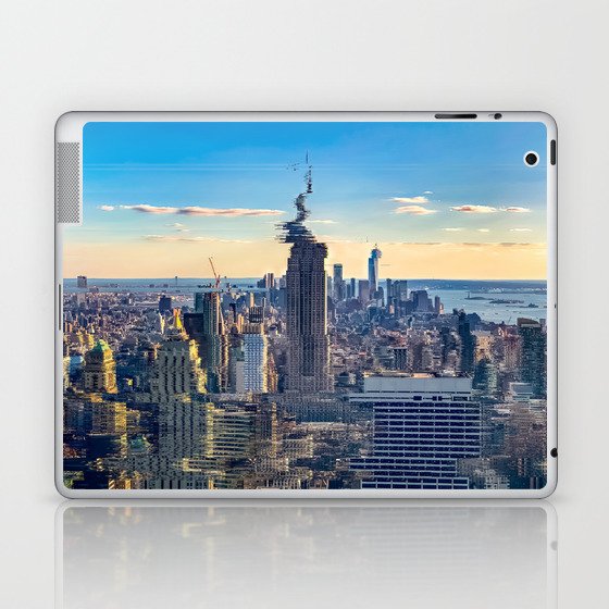 New York City distorted Laptop & iPad Skin