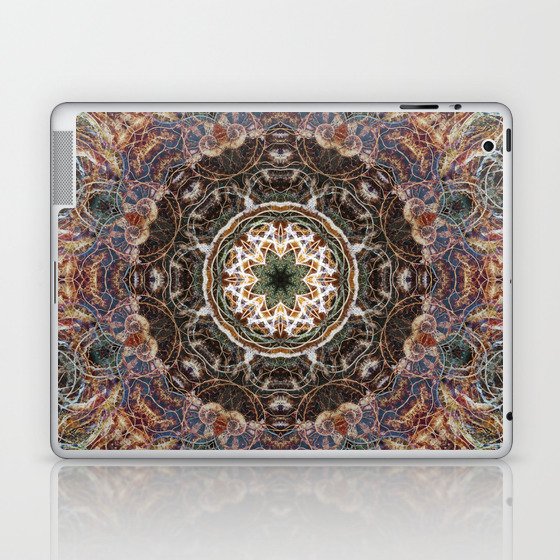 Mandala with ammonites Laptop & iPad Skin