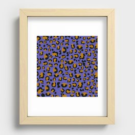 Bold Jungle Leopard Pattern Recessed Framed Print