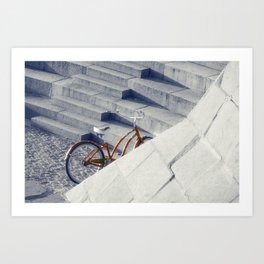 Bicycle in The City Art Print