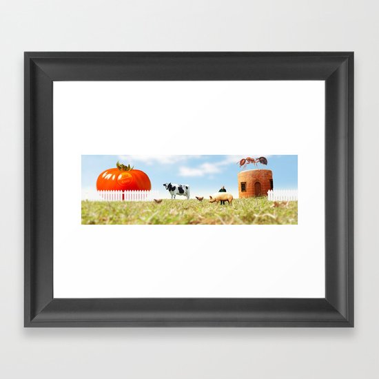 Honey I Shrunk the Farm. Framed Art Print