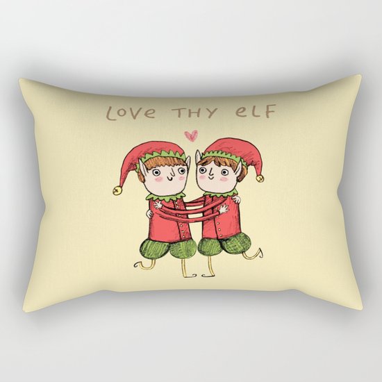Love Thy Elf Rectangular Pillow
