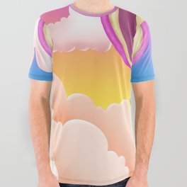 Hot Air Balloony All Over Graphic Tee
