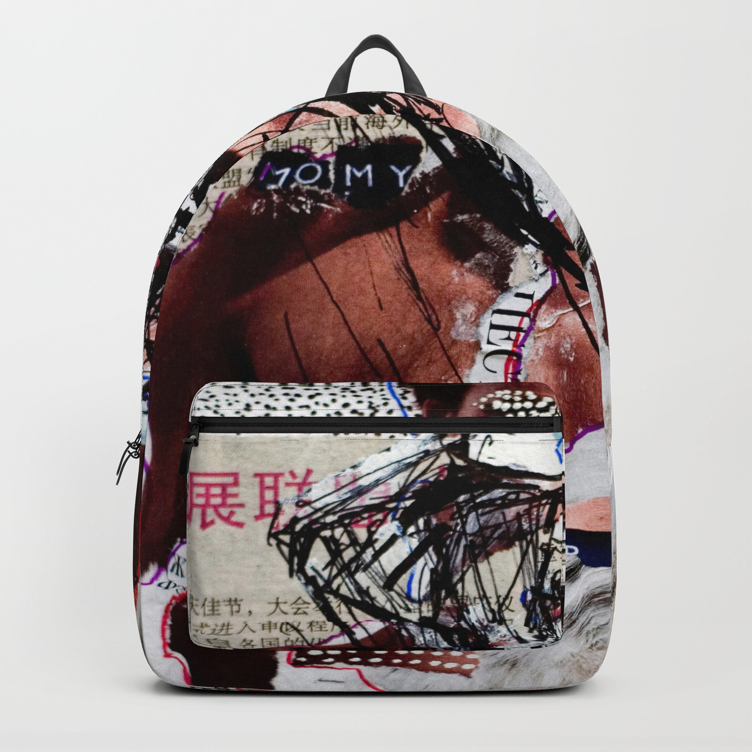 Diamond Head Magazine Collage Painting Backpack By Torr Society6