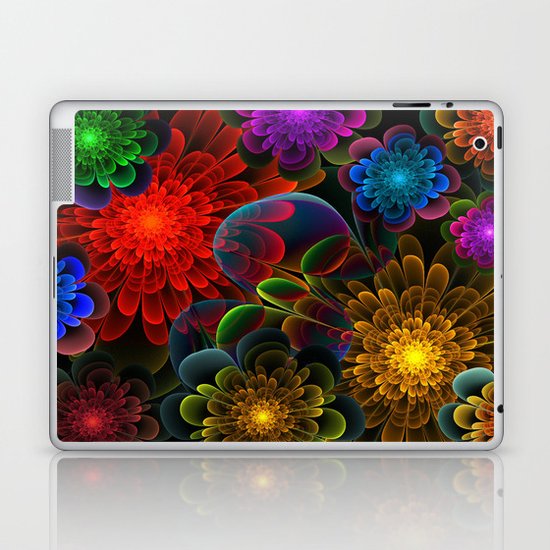 Fractal Bouquet Laptop & iPad Skin
