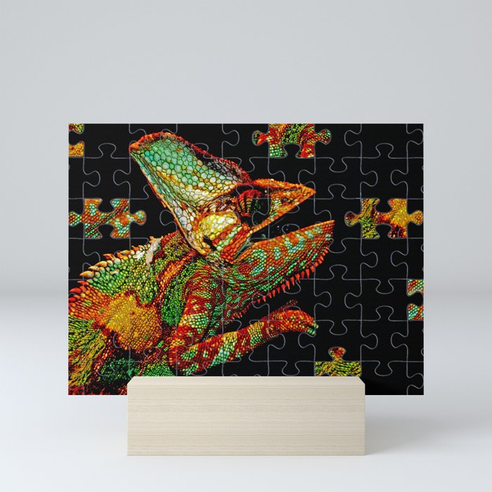 CHAMELEON PUZZLE Mini Art Print