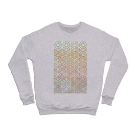 Pink blue geometric pattern Crewneck Sweatshirt