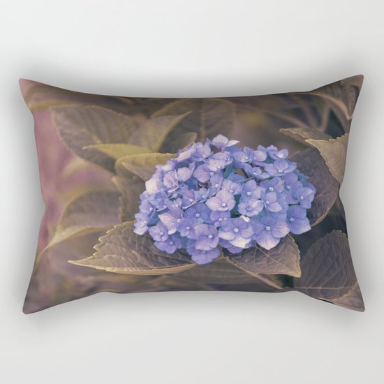 Blue hydrangea Rectangular Pillow