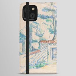  Entrée de Jardin by Paul Cézanne iPhone Wallet Case