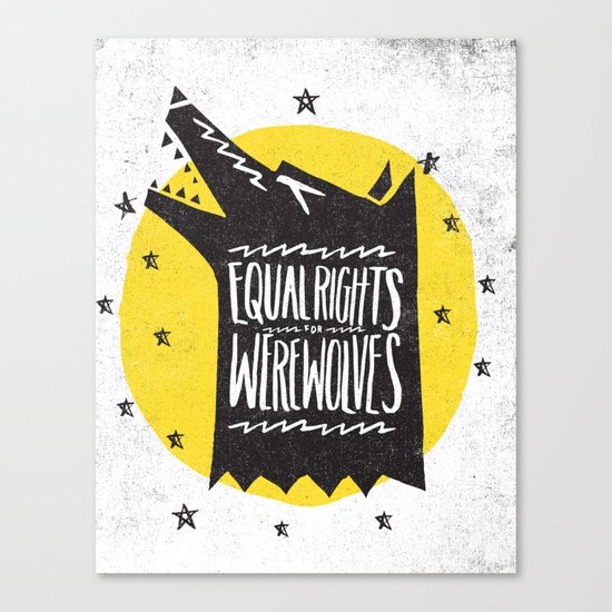 WEREWOLF RIGHTS Canvas Print