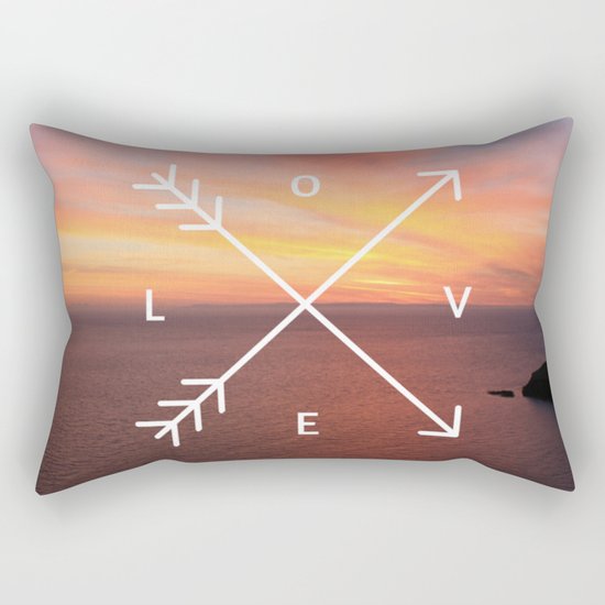 Sunset Love Valentine's Day (Valentine Gift) Rectangular Pillow