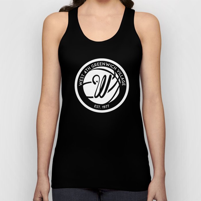 West 4th "The Cage", Greenwich Village, New York City Basketball Tank Top