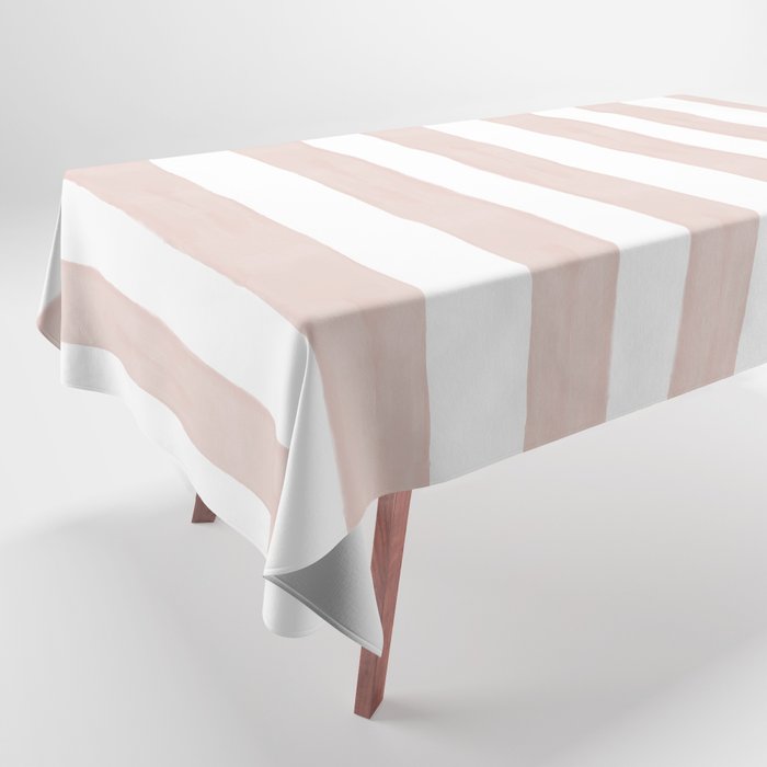 Blush Cabana Stripe Tablecloth
