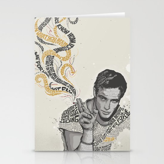 MARLON BRANDO - Quotes Art Stationery Cards