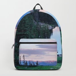Hikers Bliss Perfect Scenic Nature View \ Mountain Lake Sunset Beautiful Backpacking Landscape Photo Backpack | Decor Mountains Sun, Dorm Photo Of The, Abstractmountains, Landscape Photograph, Hiker Hiking Bliss, Sunrise Clouds Cloud, Animal Set Rise Wild, Woodlands Adventure, Lust Fantasy Sunset, Photo 