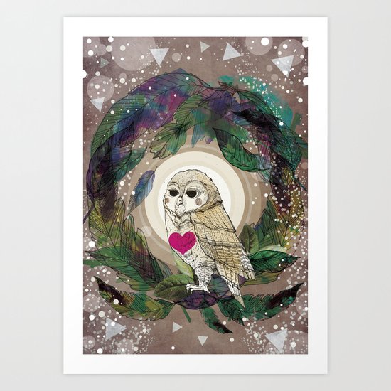 The Great Owl Art Print