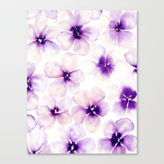 Gentle Violet Bloom 02 Canvas Print