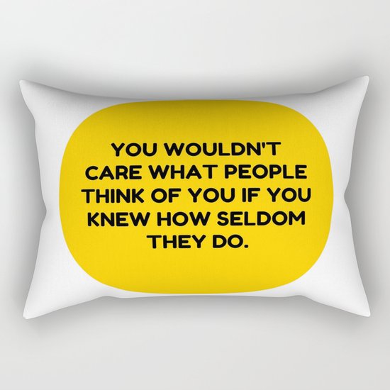 Don't Be Afraid To Do You. Rectangular Pillow
