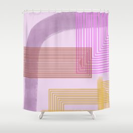 abstract 1d Shower Curtain