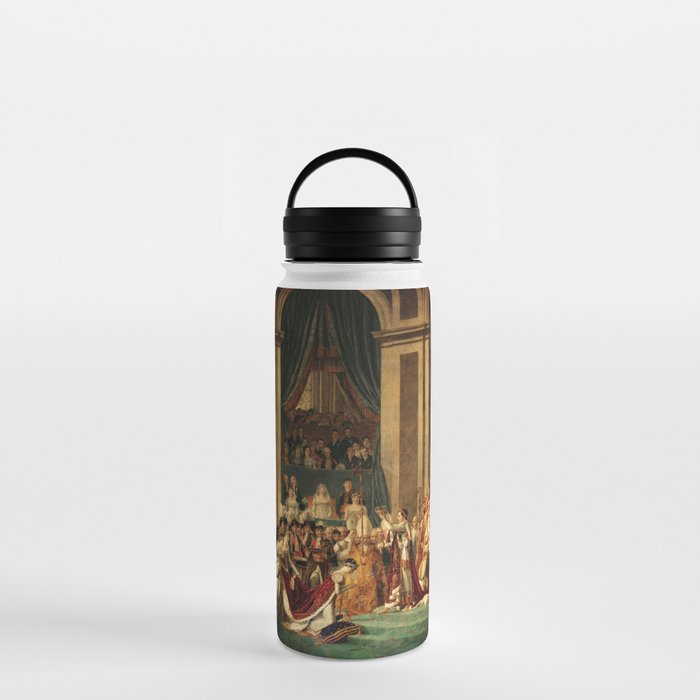 Consecration of the Emperor Napoleon and the Coronation of Empress Josephine In Notre-dame De Paris, 1804 by Jacques Louis David Water Bottle
