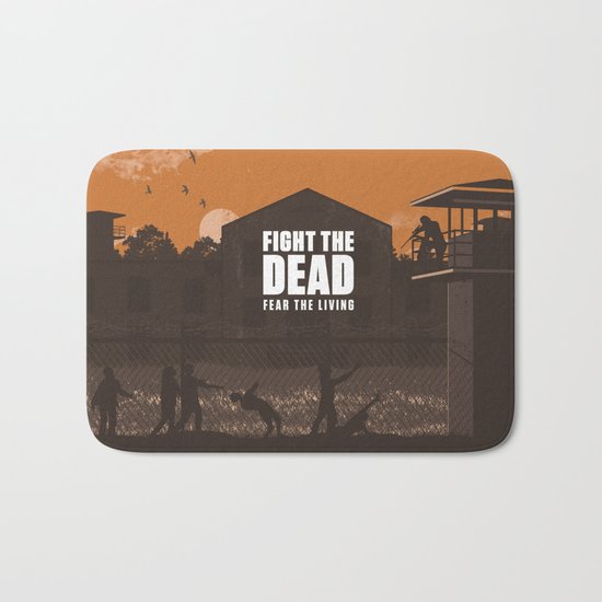 The Walking Dead Prison Walkers Bath Mat