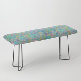 Colorful Waves Abstract Bench