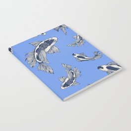 Blue Koi Fish Notebook