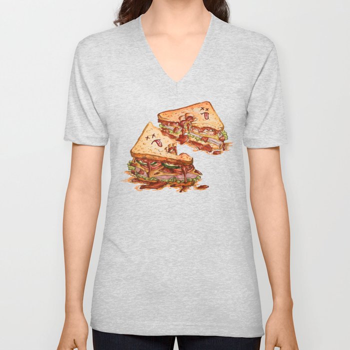 Sandwich Massacre V Neck T Shirt