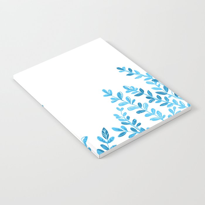 Blue Leaves Notebook