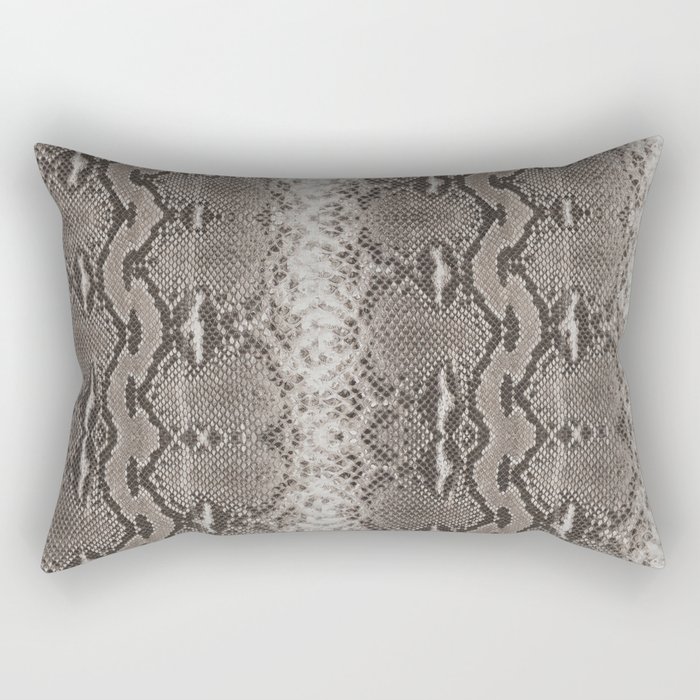 Python Snakeskin Print Rectangular Pillow