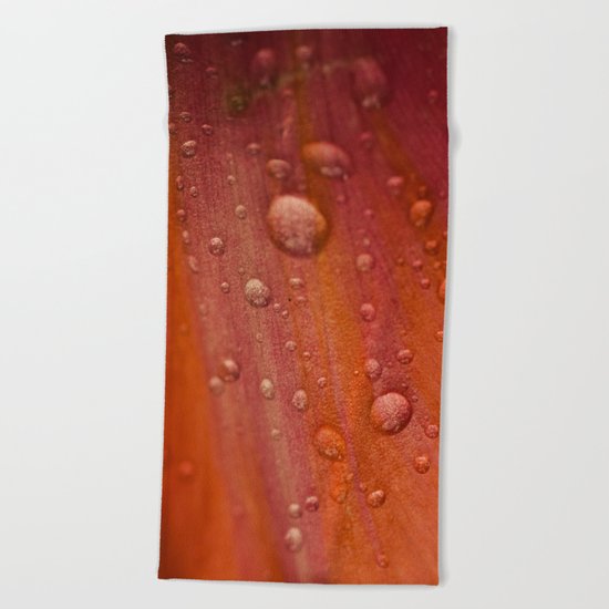 Dewdrops Beach Towel