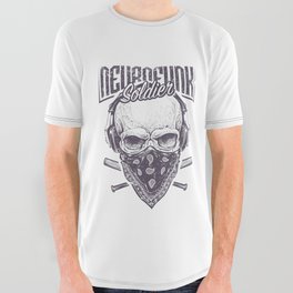 Skull Soldier All Over Graphic Tee