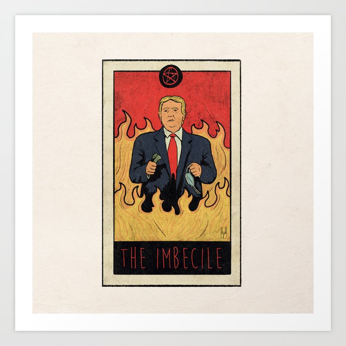 Trump Tarot Card Art Print
