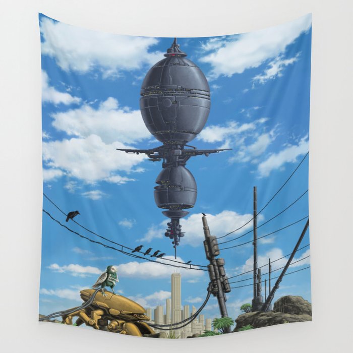 Corvid Arcology Wall Tapestry