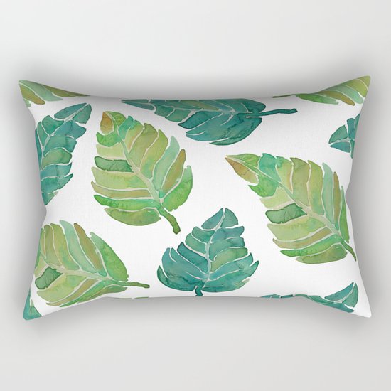 Jungle Leaves Rectangular Pillow