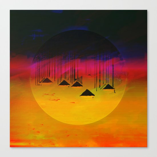 Pink Horizon / Archipelago 24-01-17 Canvas Print